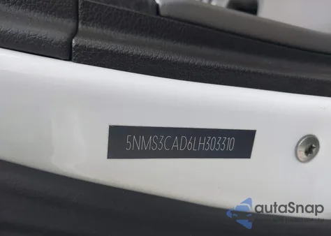 2020 Hyundai Santa Fe Sel z USA, uszkodzony, nr VIN 5NMS3CAD6LH303310